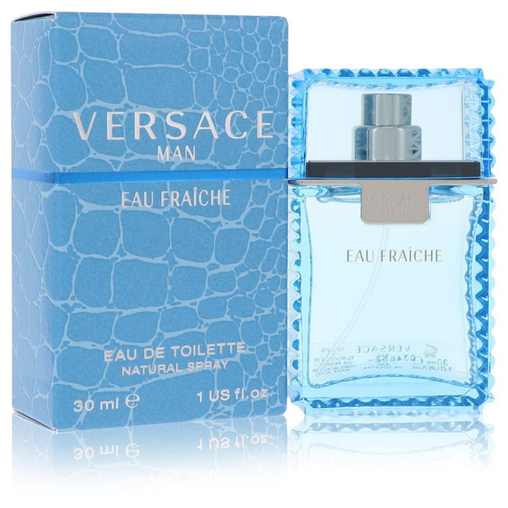 Versace Man Eau Fraiche Eau De Toilette Spray (Blue) By Versace 1 oz